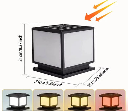 Éclairage solaire pour pilier de portail